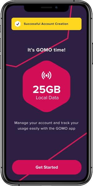 Gomo PH mobile app interface - view 3